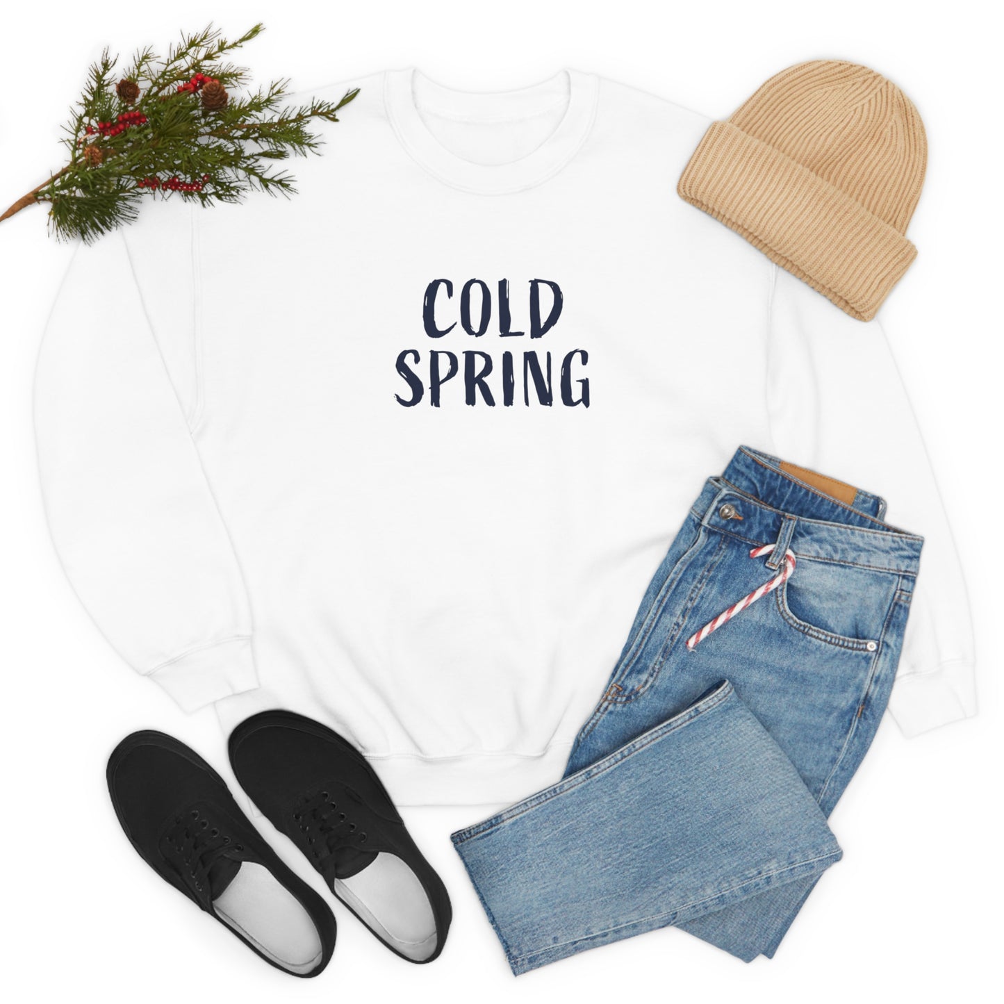 Cold Spring White Crewneck