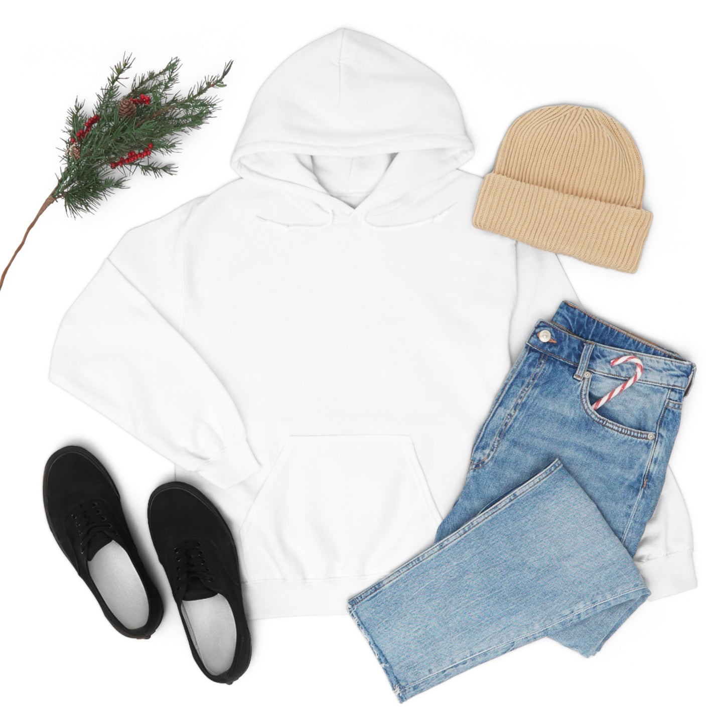 Cold Spring & Chill White Hoodie