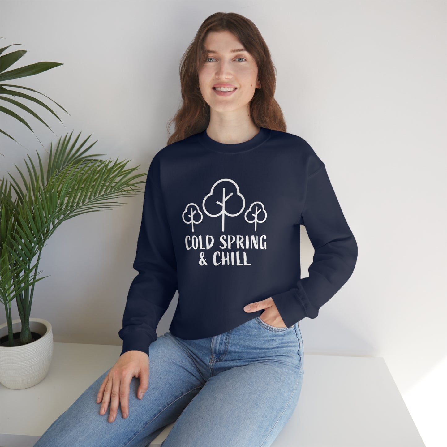 Cold Spring & Chill Navy Crewneck