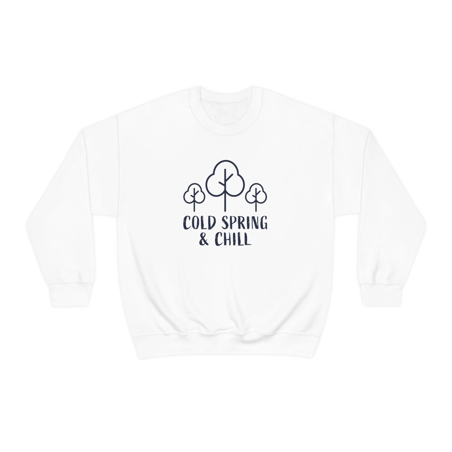 Cold Spring & Chill White Crewneck