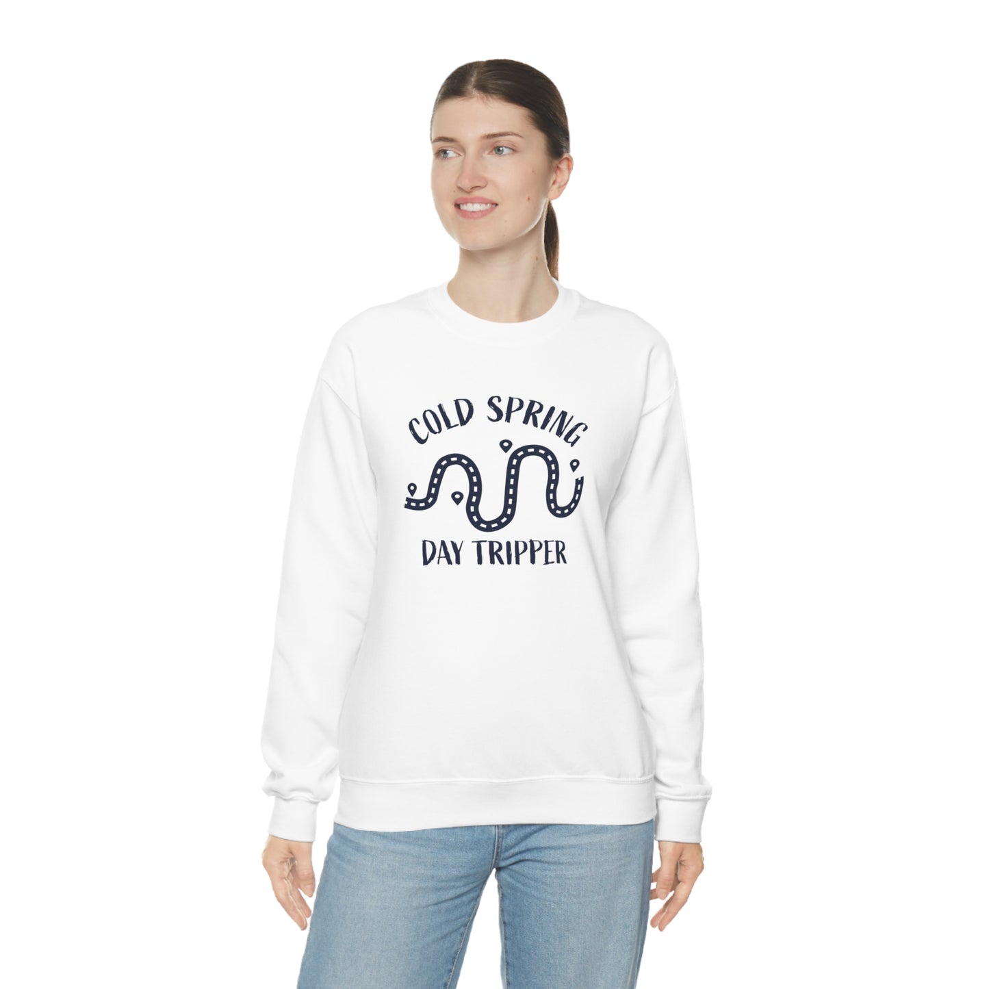 Cold Spring Day Tripper White Crewneck