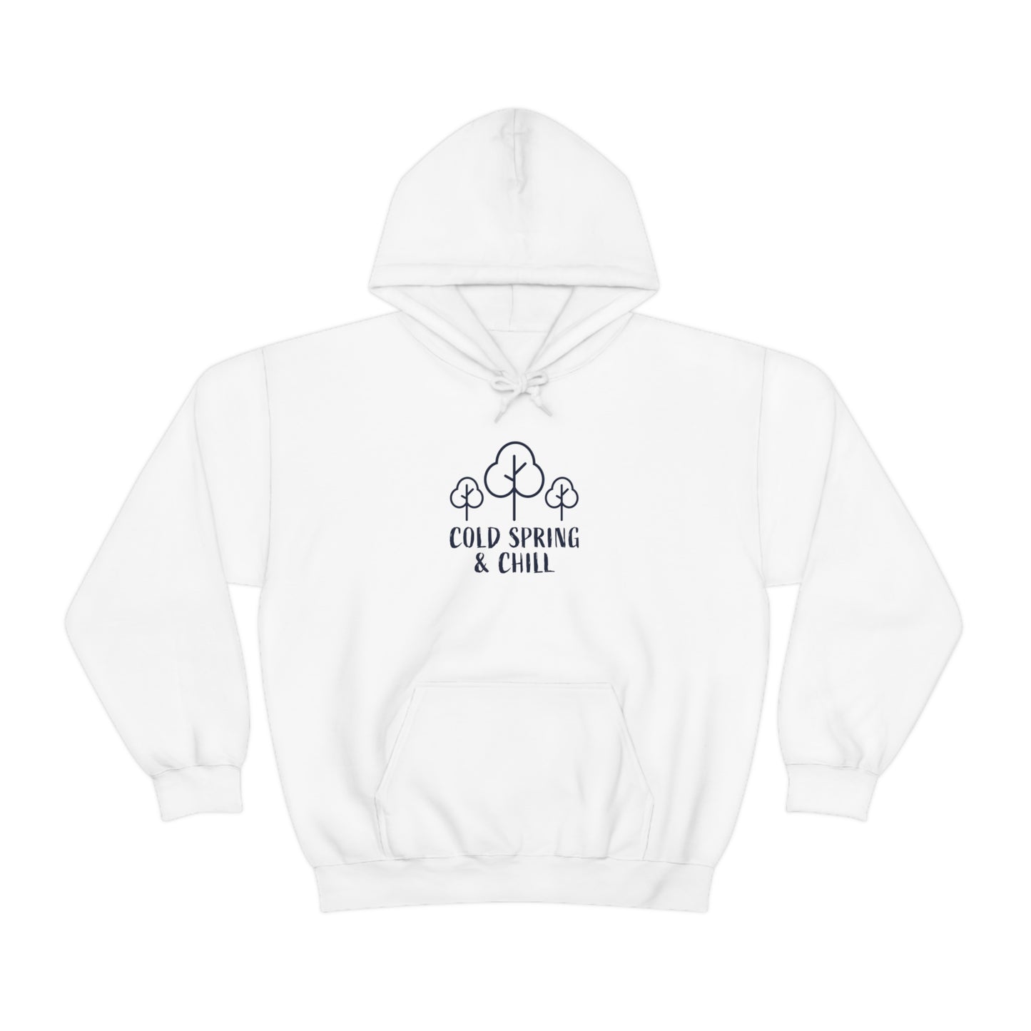 Cold Spring & Chill White Hoodie